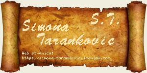 Simona Taranković vizit kartica